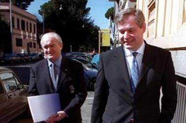 Gli ex designatori Bergamo (sin.) e Piretto. Ap